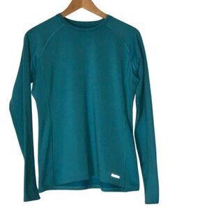 Reebok Blue Long Sleeve Activewear Top - Large